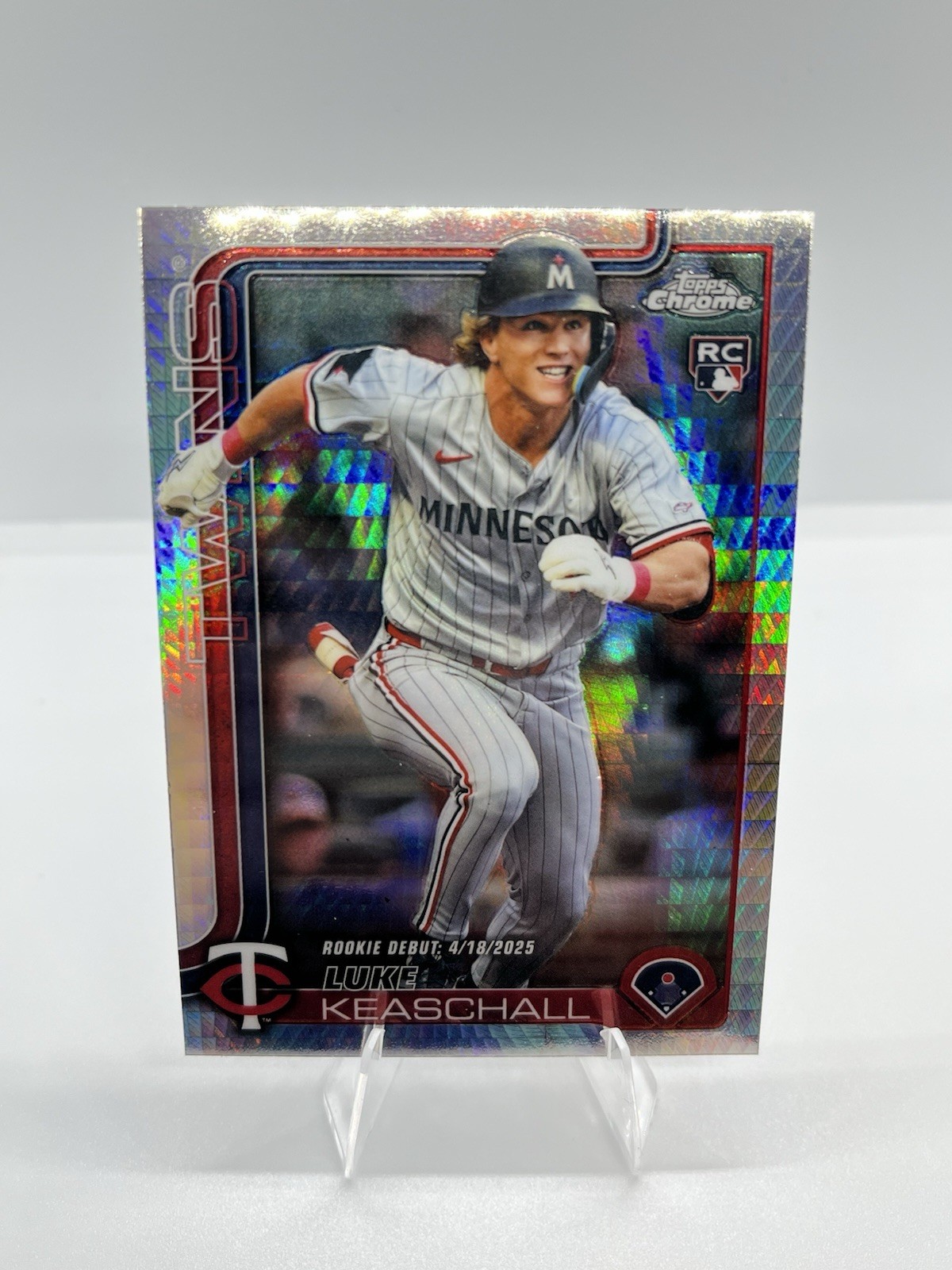 2025 Topps Chrome Update Luke Keaschall Prism Refractor Rookie Debut RC #USC134