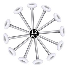 12 Quiet Garage Door Rollers Nylon Door Wheels Replacement With 6200ZZ Bearing