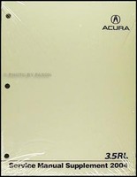 2004 Acura RL Werkstatthandbuch Zusatz OEM Reparaturservice 3-Punkt 3.5