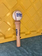 MILLER LITE BEER WOODEN BASEBALL TAP HANDLE 11”TALL BRAND NEW 🍺⚾️