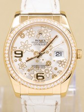 Rolex Datejust 36 Silver Flower Arabic 116188 Complete 2012