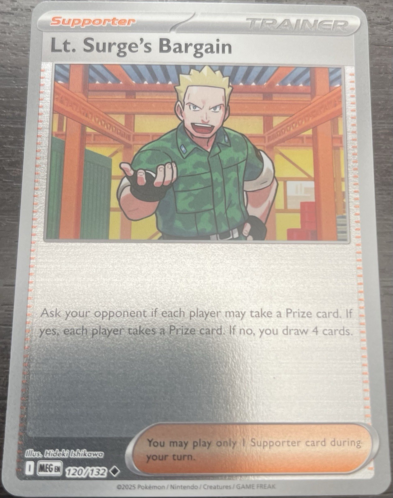Lt. Surge's Bargain 120/132 Me01: Mega Evolution Reverse Holo