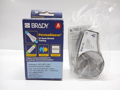 Brady M21-187-C-342 29149906 Schwarz Auf Weiß Permasleeve .335  Patrone 8,50Mm