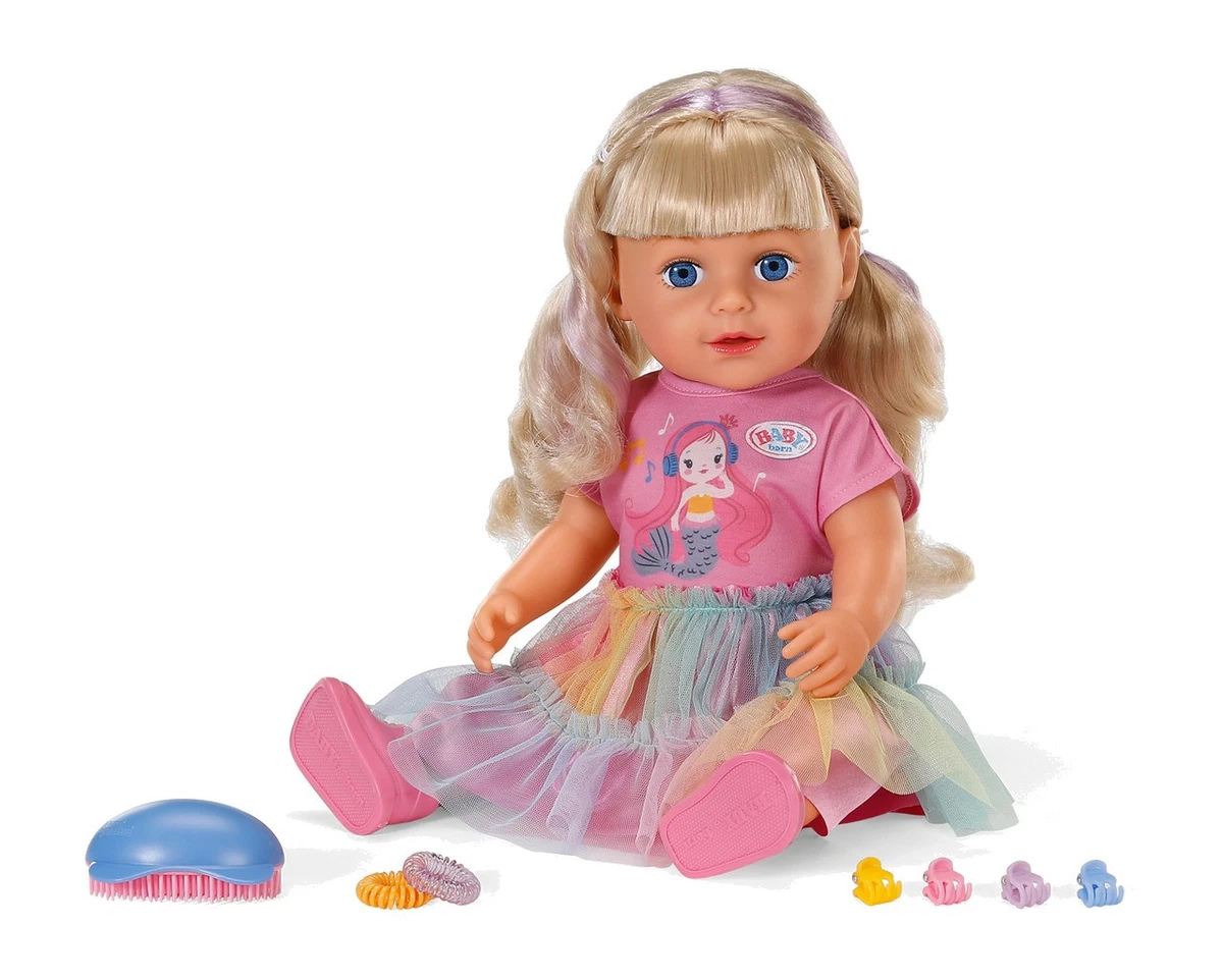 ZAPF CREATION Muñeca con accesorios de peinado BABY BORN CARLA 43CM