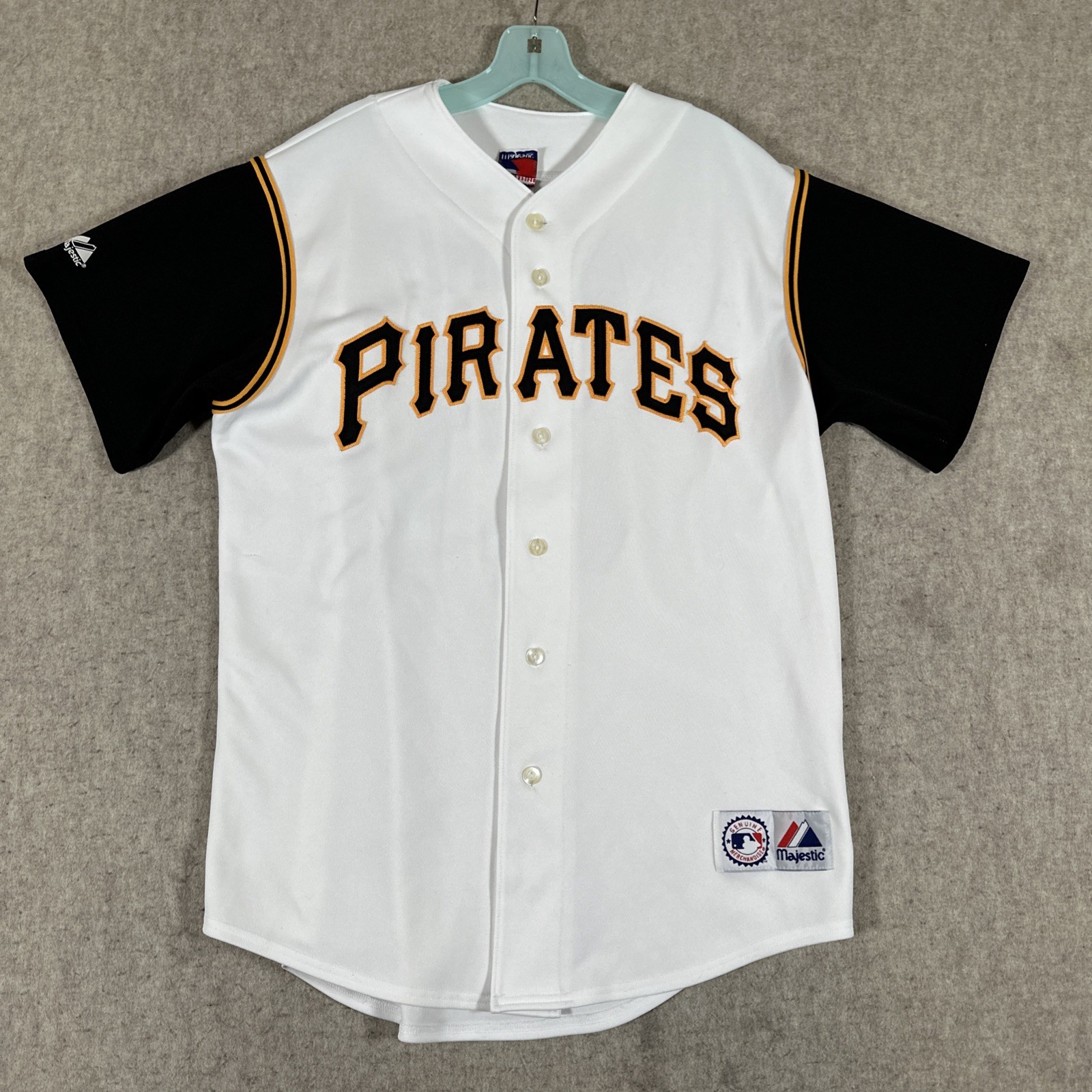 VTG Pittsburgh Pirates Ryan Doumit Jersey Size Large White #41 Stitched