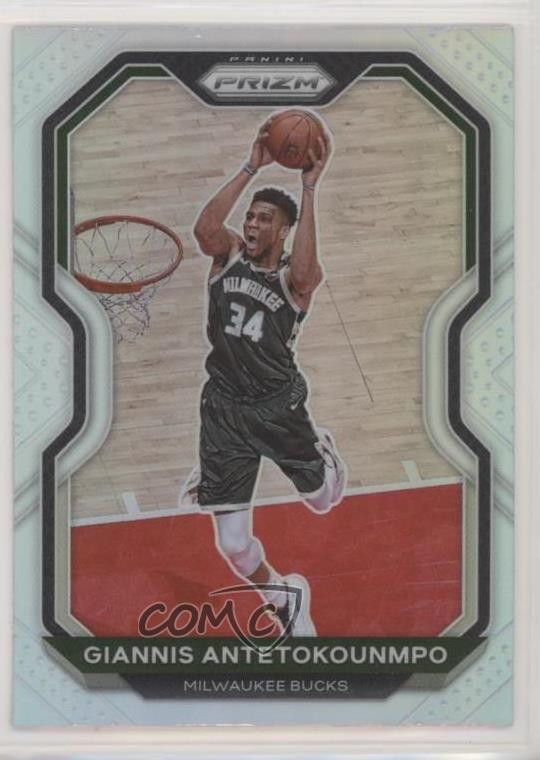 2020-21 Panini Prizm Silver Prizm Giannis Antetokounmpo #111 04dh