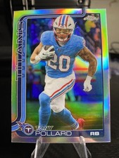 2025 Topps Chrome Football Tony Pollard Refractor #290 Tennessee Titans