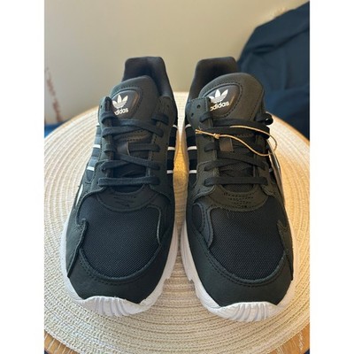 New Adidas Falcon W Shoes Women SIZE 6.5 Black White Chunky Sneakers Lace up