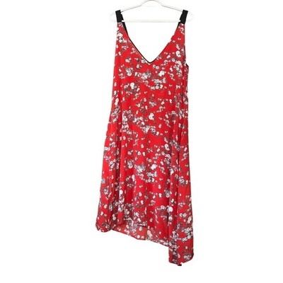 Rag & Bone Garden Floral Zoe Dress Womens Medium Asymmetrical 100% Silk NEW $450