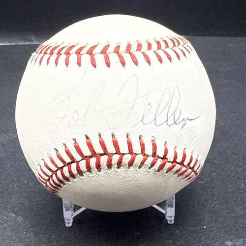 Bob Feller Autographed Signed Baseball Cleveland Indians (no COA) KS3