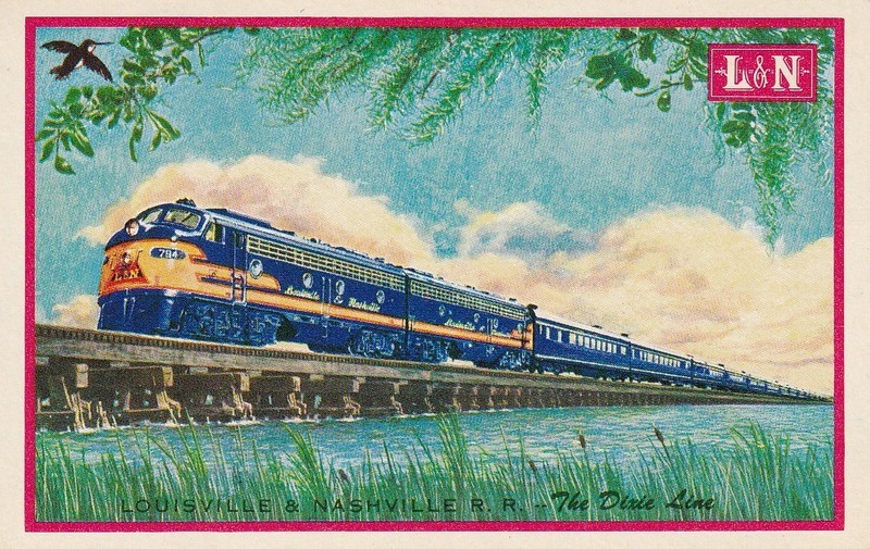 Railroad Collectibles-Louisville & Nashville Railroad L&N-3A -Swap Single Card