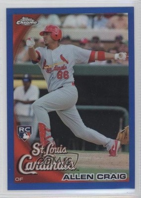 2010 Topps Chrome Blue Refractor 107/199 Allen Craig #199 Rookie RC 2u6