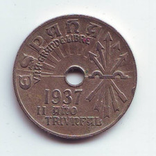 SPAIN - 25 Centimos 1937 - Copper-nickel • 7 g • ⌀ 25 mm