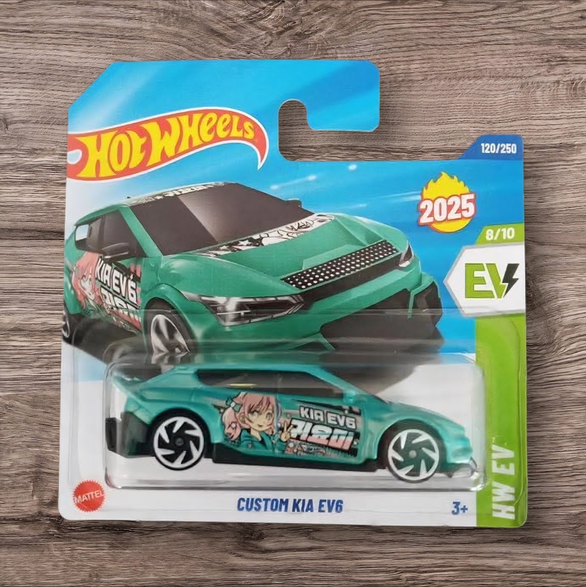 2025 HOT WHEELS MAINLINE SHORT CARD CASE L CUSTOM КІА EV6
