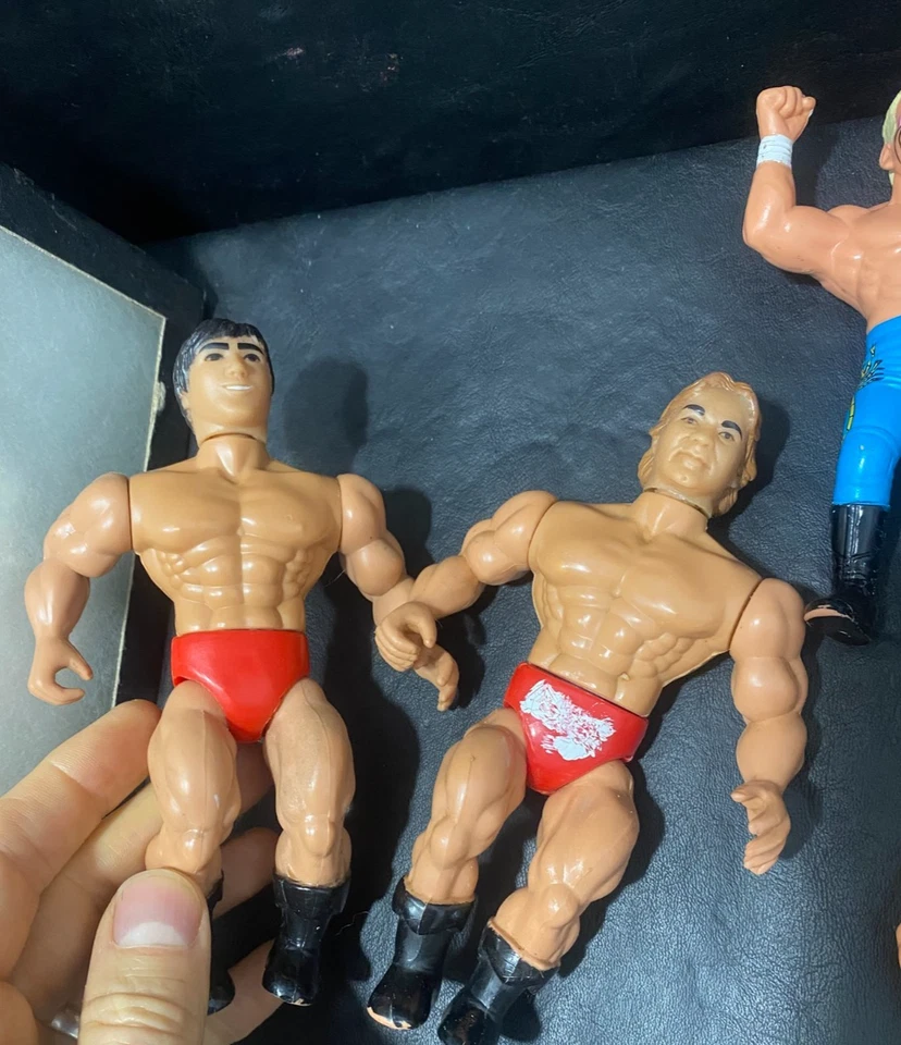 Figuras de lucha libre de colección WWF Titan 1984 AWA WWE WCW 1990 Galoob Hasbro 10 figuras Foto 2 de 4