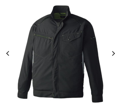 Heat-shielding double mesh long sleeve blouson ice black