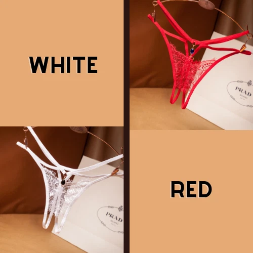 Mujeres Ropa Interior Sexy Bragas Entrepierna Abierta Bragas Lo último Erótico 2 Piezas Lencería Foto 4 de 4