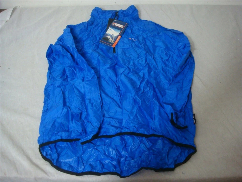 MONTANE FEATHERLITE XL BLUE ULTRALIGHT PERTEX BACKPACKING/CYLCING WINDSHIRT - product detail image 1