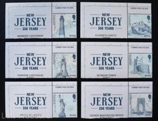 Jersey Stamps: "New Jersey - 350th Anniversary" MNH Selvedge 6V Mint Set 2014