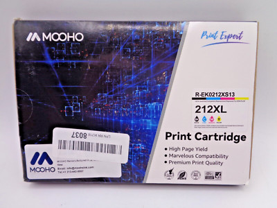 4 Pack Mooho 212xl Ink Cartridge for Epson 212 ink for Epson Workforce WF-2850 W