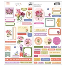 PinkFresh Cardstock Stickers - Garden Bouquet, PF197823
