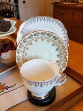 Colclough/Royal Albert Mismatched Trio, Cup, Saucer & Side Plate