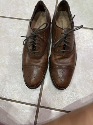 Johnston & Murphy Shoes Mens 8.5 Oxford Wingtip Brown  display picture 1