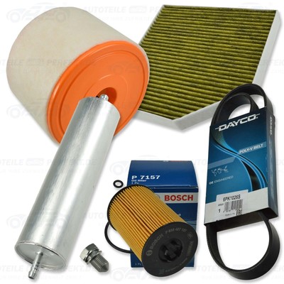 Inspektionskit Filter Satz Paket XXL (AB) AUDI A6 2,0 TDi mit CNHA 2013-14 o.H.