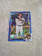 2021 Bowman Draft Chrome Garrett Mitchell Milwaukee Brewers Sapphire