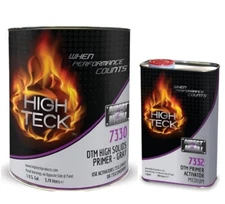 High Teck™ 7330-1 2K High Solids Urethane Primer, 1 gal, Gray, 4:1 Mixing