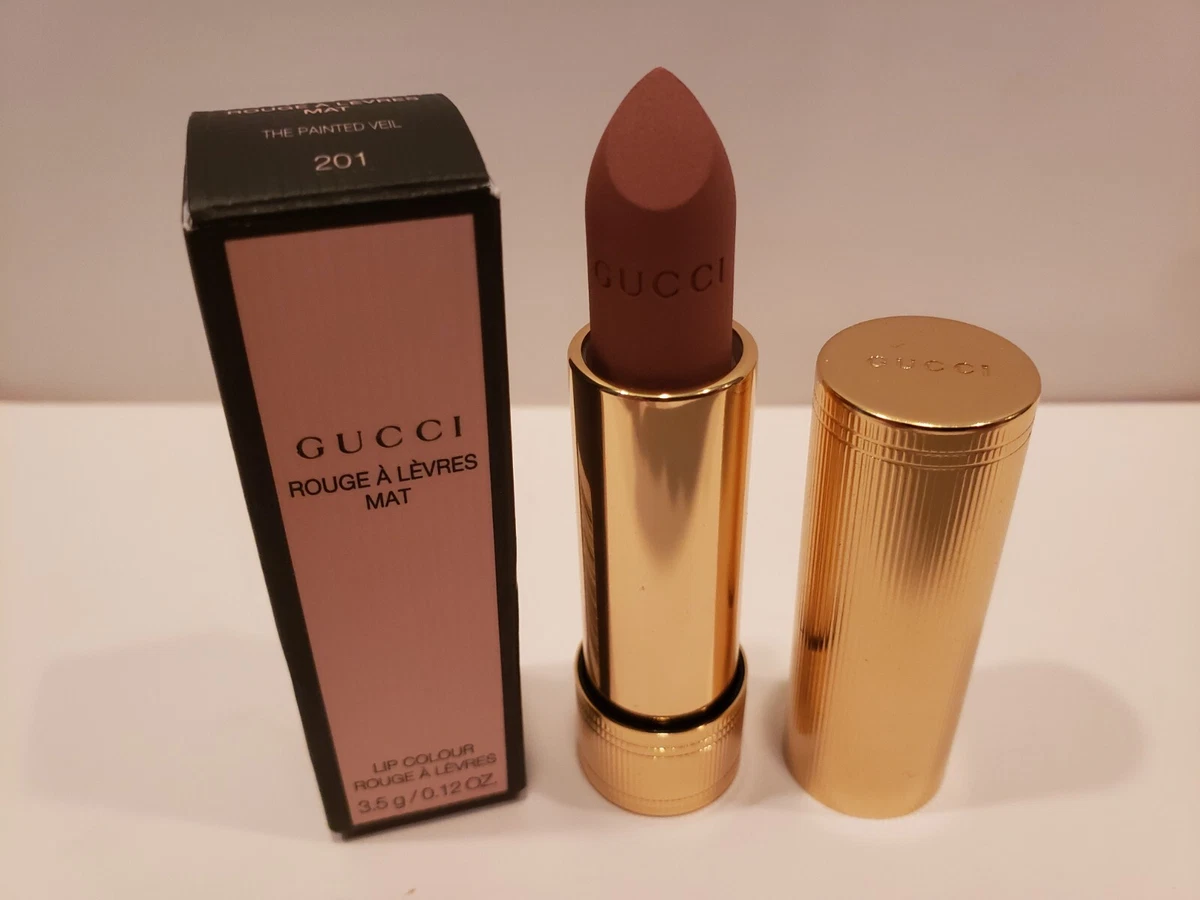 Gucci Rouge A Levres Mat Lip Colour Velvet Lipstick 201 The