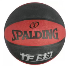 Spalding - Pelle composita - Basket Ball - TF 33 Argento - Taglia 7