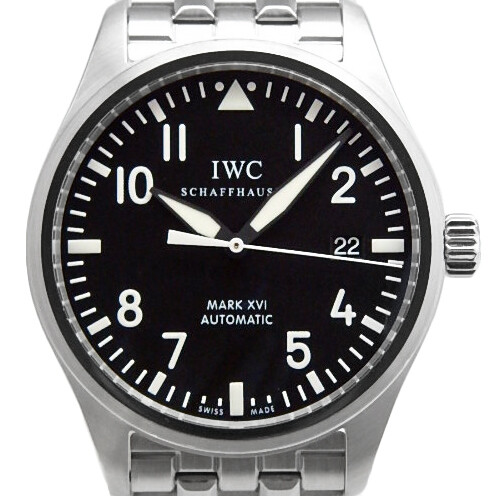 Iwc Pilot'S Watch Mark Xvi 16 Iw325504 Mens Automatic Black Dial Secondhand  Ds | eBay