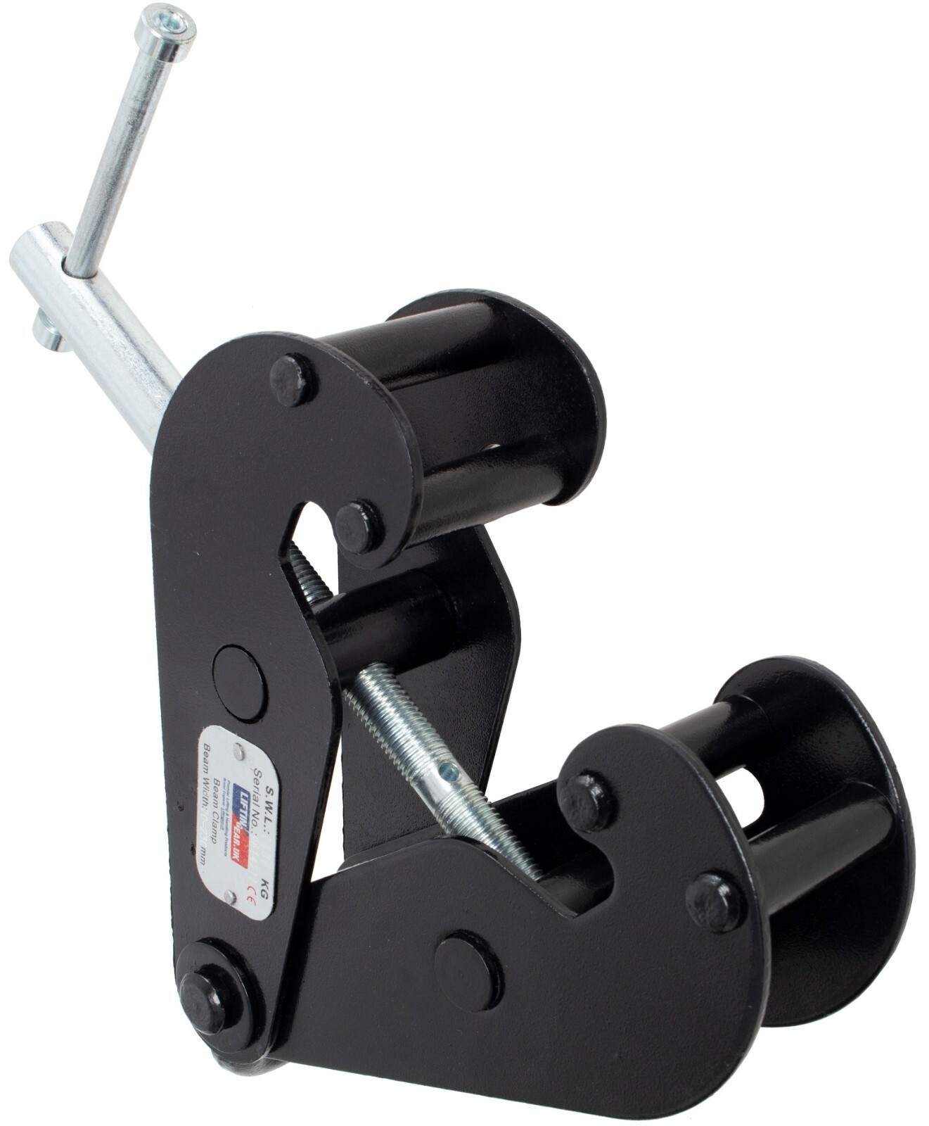 2 Tonne Adjustable Beam Girder Lifting Hoist Tackle Clamp Pivoting Eye Certified
