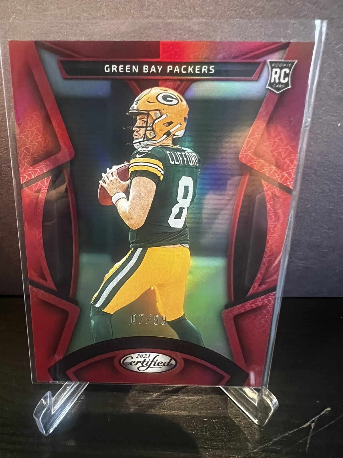 2023 Panini Certified Red Mirror Sean Clifford RC # 7/99