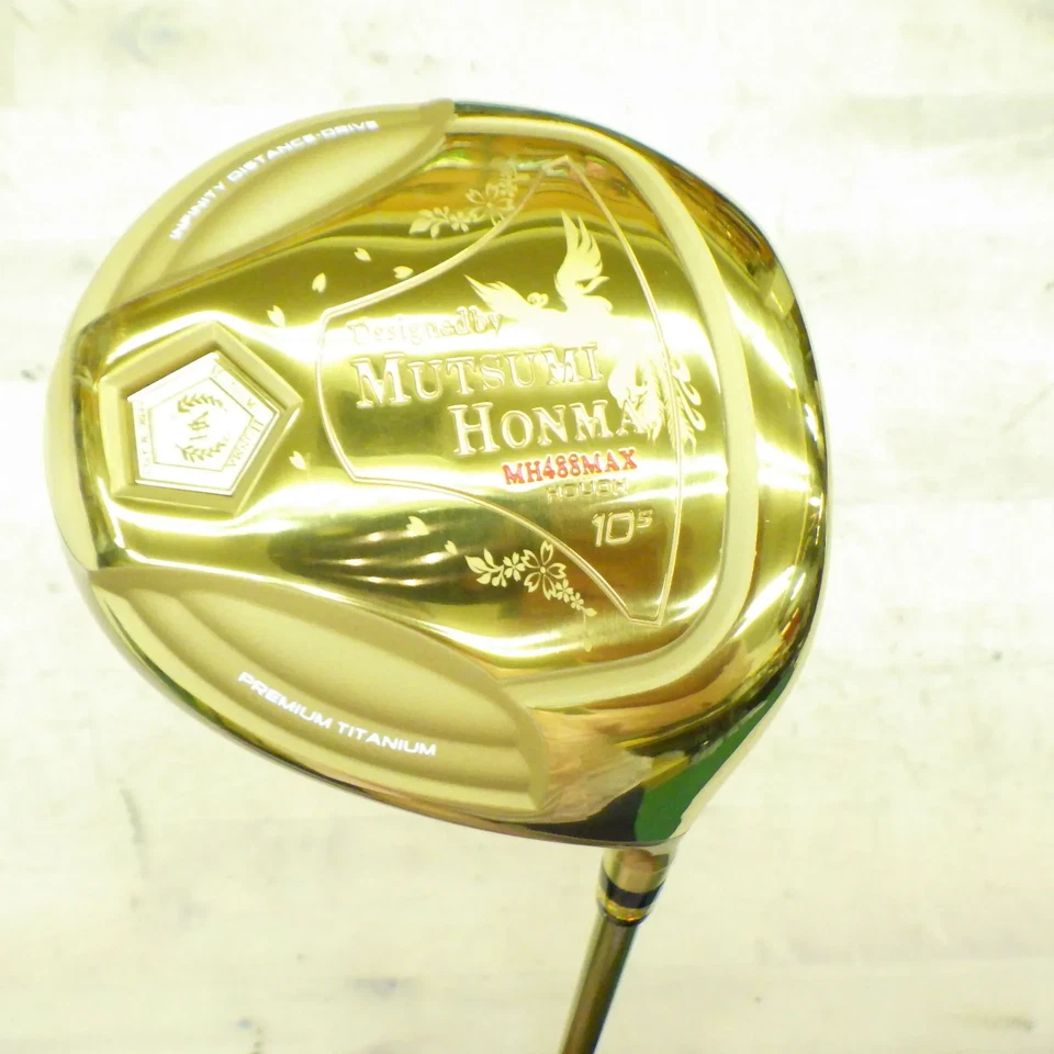 MUTSUMI HONMA Golf Japan MH488MAX 鳳凰 HOUOH Gold Hi-COR Driver 10.5 deg R Flex - Image 2 of 4