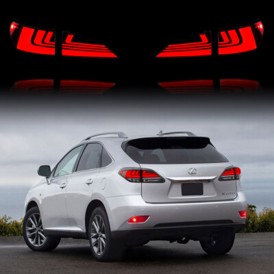 Smoked VLAND LED Tail Lights For 2010-2015 Lexus RX 350F 450H W/Sequential LH&RH