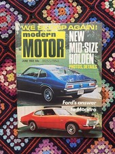 Modern Motor Magazine June 1969 Vintage 