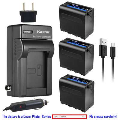 Kastar NPF980 Battery AC Charger for Sony NP-F960 Cyber-shot DSC-CD100 DSC-CD250