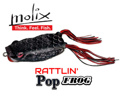 Molix Rattlin' Pop Frog -Cousin of the Supernato Frog (#239 Black Mamba)