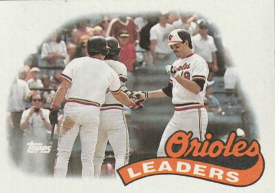 FREE SHIPPING-MINT-1989 Topps #381 Larry Sheets Orioles Leaders PLUS BONUS CARDS