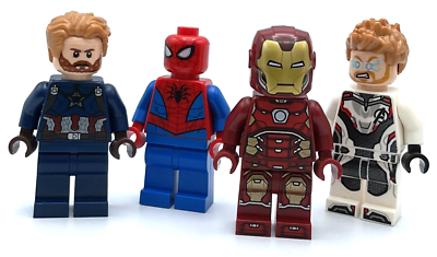 LEGO LOT OF SUPER HERO AVENGERS MINIFIGURES IRON MAN CAPN