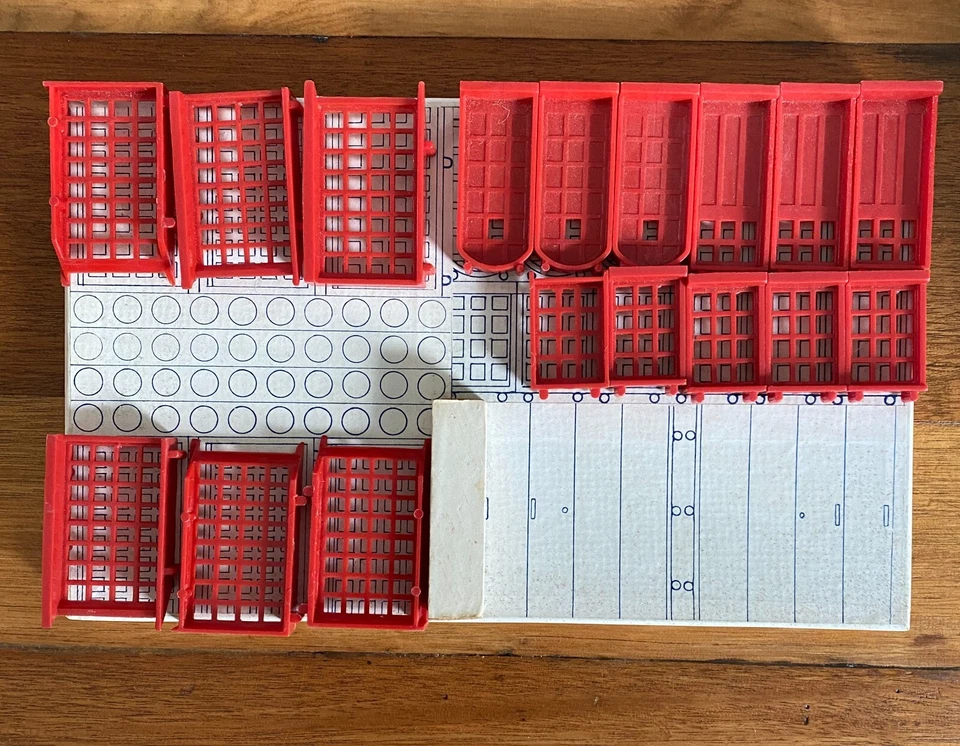 Vintage Lego Exin Arquitectura Castillos Architecture Castle Blok Block Wood Box - Image 3 of 4