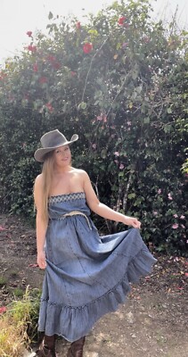 white christmas dresses Sadie Denim Dress S main image 0