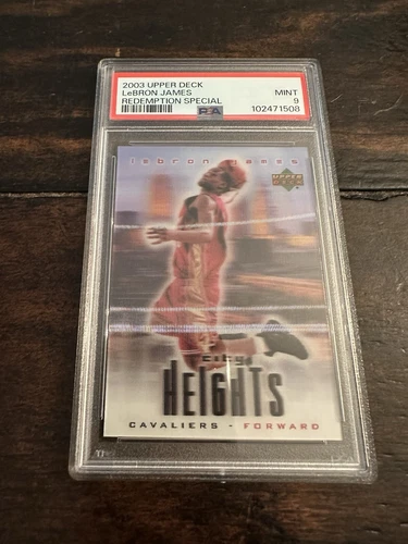 2003 Upper Deck Redemption Special LeBron James Rookie RC City Heights PSA 9