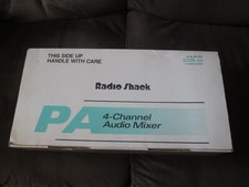 Audio Mixer 4-Channel Vintage Radio Shack Model SSM-50 Cat. 32-1213