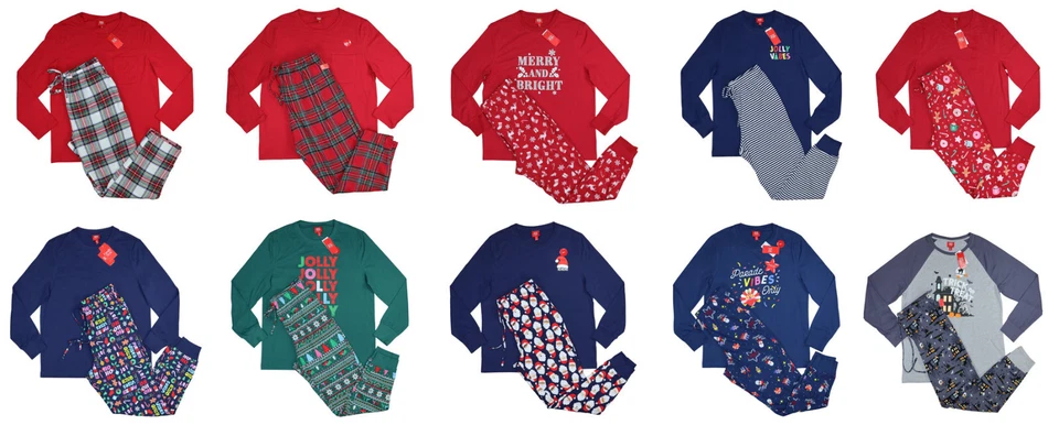 Family PJs Holiday Theme Top & Pants Mens 2-Piece Pajama Set NWT Pick Style/Size