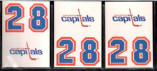 Washington Capitals 1986-87 Topps 3-piece (card / sticker) Hockey Team Logo Lot