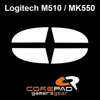 Corepad Skatez Logitech M510 MK550 Ersatz Mausfüße PTFE Teflon Hyperglides