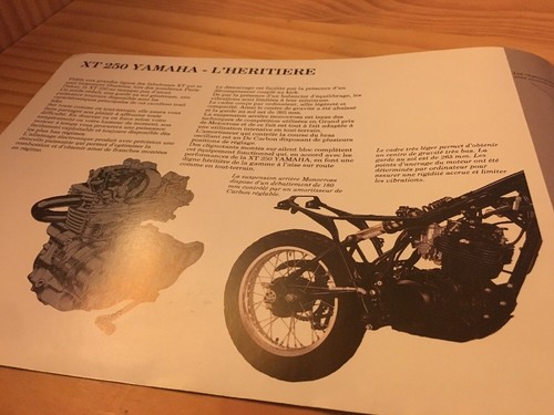 Yamaha XT250 XT 250 250XT Catálogo Folleto Catálogo Catalog Publicidad - Imagen 2 de 4